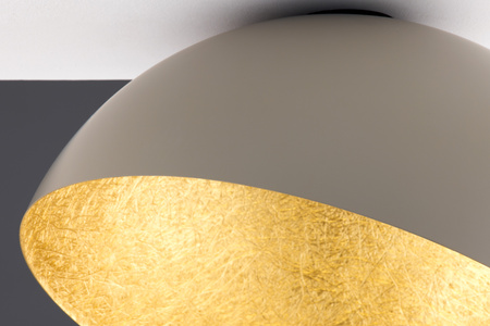Plafon kopuła taupe_złoty Sigma Lighting SFERA 50 41519