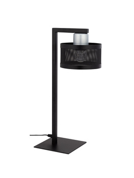 Lampka nocna abażur czarno-srebrna Sigma Lighting OFF 50234