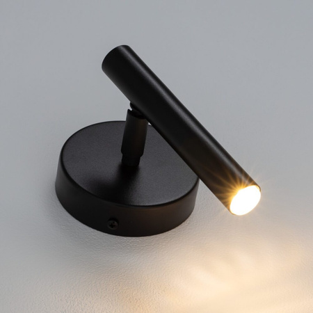 Kinkiet rurka minimalistyczny czarny Sigma Lighting Sopel 33215