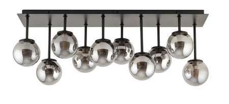 Plafon żyrandol kulki szary Sigma Lighting - TULIA 10 krótki 33492