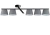 Plafon abażury szaro-czarny Sigma Lighting OLE 5 32222