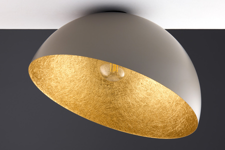 Plafon kopuła taupe_złoty Sigma Lighting SFERA 50 41519