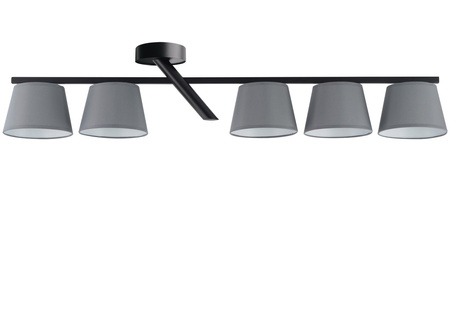 Plafon abażury szaro-czarny Sigma Lighting OLE 5 32222