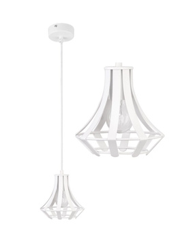 Lampa wisząca loftowa biała Sigma Lighting POLA S (fi17cm) 30920