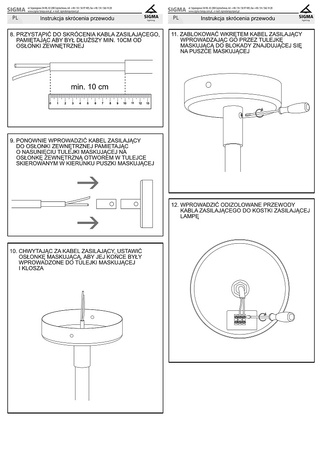 Lampa wisząca MAURO S szary nakrapiany 41131