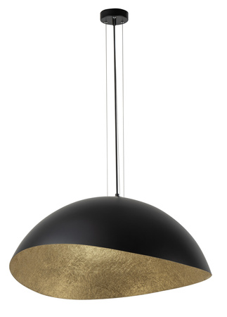 Lampa wisząca z żywicy czarno-złota Sigma Lighting Solaris XL 40603