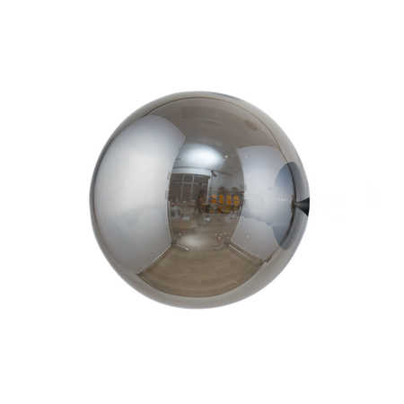 Klosz kulka grafit 12cm (S) szklany nakręcany G9