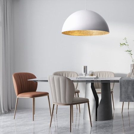 Lampa wisząca kopuła biało-złota Sigma Lighting SFERA 70 30133