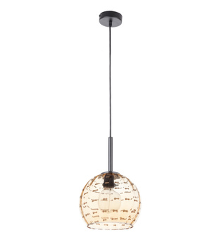 Lampa wisząca ze kloszem bursztynowa Sigma Lighting COMO D Duży 32002 I Wysyłka 48h