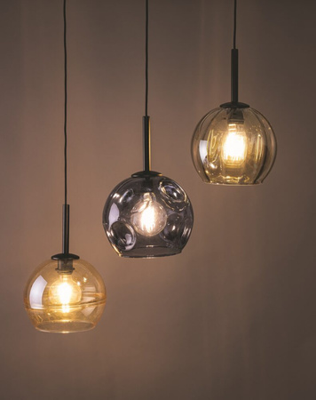 Lampa wisząca ze szklanym kloszem czarna Sigma Lighting COMO A Mały 31993