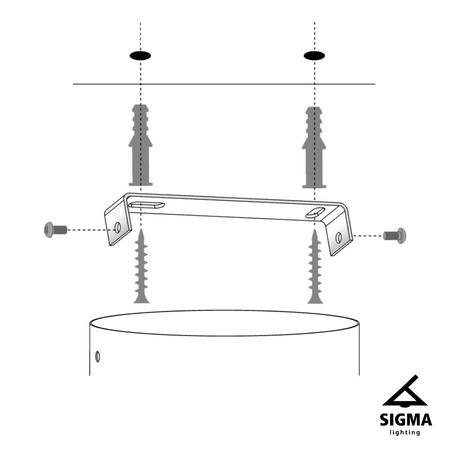 Lampa wisząca kopuła biało-złota Sigma Lighting SFERA 35 30145