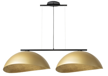 Lampa wisząca Sigma Lighting SOLAR 2 L czarna ze złotymi kloszami 40581