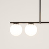 Lampa sufitowa mleczne kule czarna Sigma Lighting KORAL 3 krótki 33641