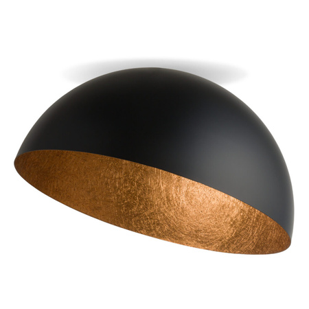 Plafon kopuła czarno-miedziany Sigma Lighting SFERA 70 32468