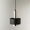 Lampa wisząca metalowa czarno - srebrna Sigma Lighting RIF LUX 1 S 40714