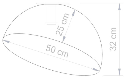 Plafon kopuła czarno-złoty Sigma Lighting SFERA 50 32473