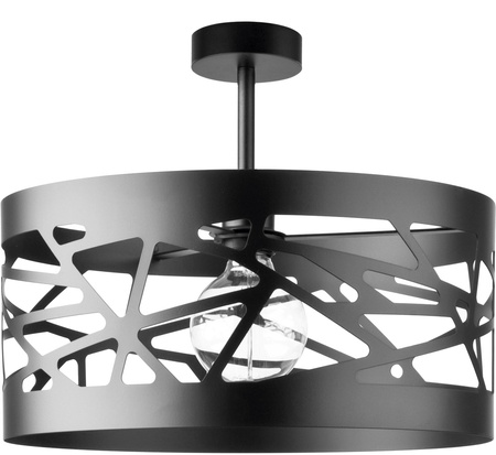 Plafon metalowy czarny Sigma Lighting MODUŁ FREZ L 31232