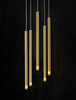 Lampa wisząca sople złota Sigma Lighting SOPEL LASER 5 33230