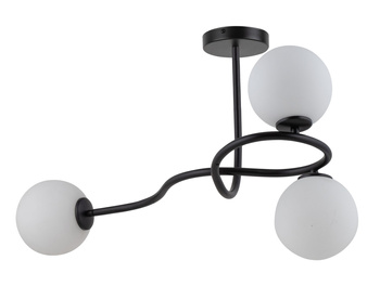 Lampa sufitowa kule czarno-biała Sigma Lighting VENA 3 33669