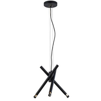 Lampa wisząca rurki czarna Sigma Lighting LUMEN LASER 3 33259