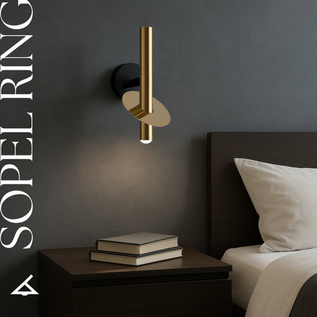 SOPEL RING 2 kinkiet złoty 41231