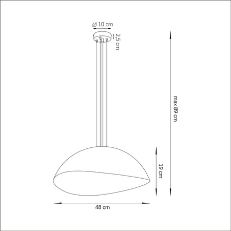 Lampa wisząca z żywicy czarno-złota Sigma Lighting Solaris M 40601