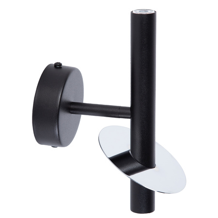 SOPEL RING 2 kinkiet czarny/srebrny 41237