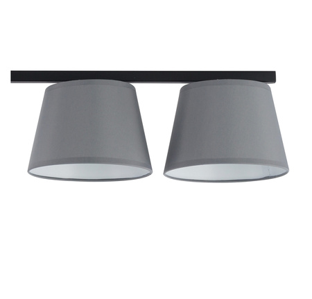 Plafon abażury szaro-czarny Sigma Lighting OLE 5 32222