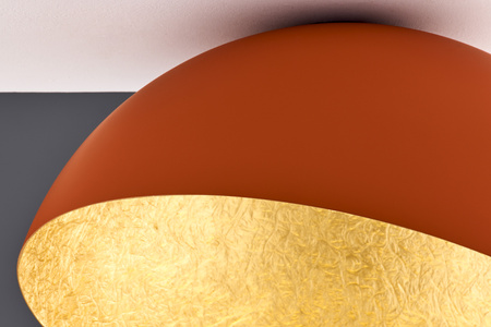Plafon kopuła ceglany_złoty Sigma Lighting SFERA 50 41518