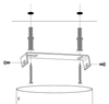 Nowoczesny żyrandol wiszący czarno-złoty Sigma Lighting ARTIS 6 40569