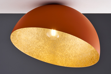 Plafon kopuła ceglany_złoty Sigma Lighting SFERA 50 41518