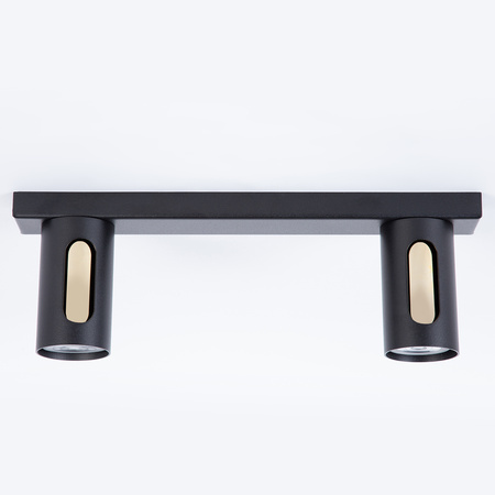 FLOW 2 plafon czarny/złoty 41217