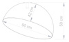 Plafon kopuła czarno-miedziany Sigma Lighting SFERA 90 32467