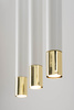 Lampa wisząca tuby sople biało-złota Sigma Lighting SOPEL GRAND 10 33392