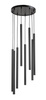 Lampa wisząca sople czarna Sigma Lighting SOPEL 8 koło 33628