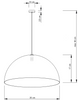 Lampa wisząca kopuła czarno-miedziana Sigma Lighting SFERA 35 30144