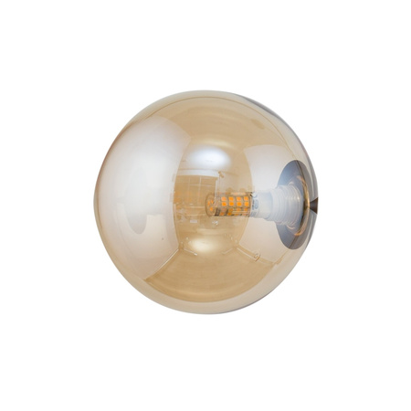 Klosz kulka bursztynowy 10cm (xs) szklany G9 nakręcany