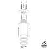 Plafon kopuła czarno-złoty Sigma Lighting SFERA 50 32473