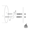 Kinkiet kula czarny Sigma Lighting GAMA 33194