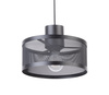 Lampa wisząca metalowa siatka czarna Sigma Lighting BONO 1 31904