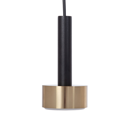 STAMP 1 zwis + 1 plafon czarny/złoty szczotkowany 41252