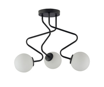 Plafon klosze kule czarny Sigma Lighting ZIGZAG 3 33293