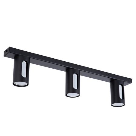 FLOW 3 plafon czarny/srebrny 41210