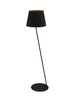 Lampa podłogowa z abażurem czarno-miedziana Sigma Lighting LIZBONA 50229