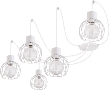 Lampa wisząca Sigma Lighting Luto Koło 5 biały mat 31163