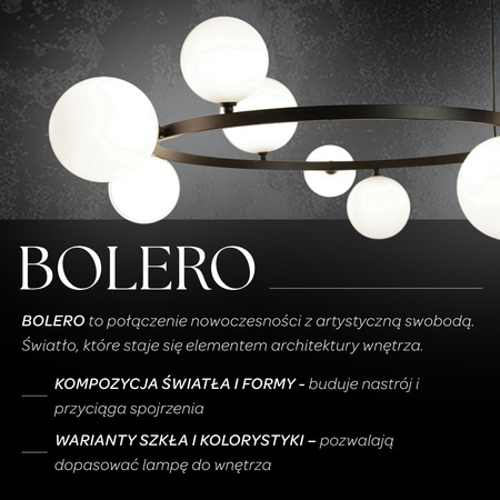 BOLERO 9 klosze kulki białe 41320