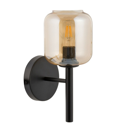 Kinkiet ze szklanym kloszem bursztynowy Sigma Lighting GLOSS 32255