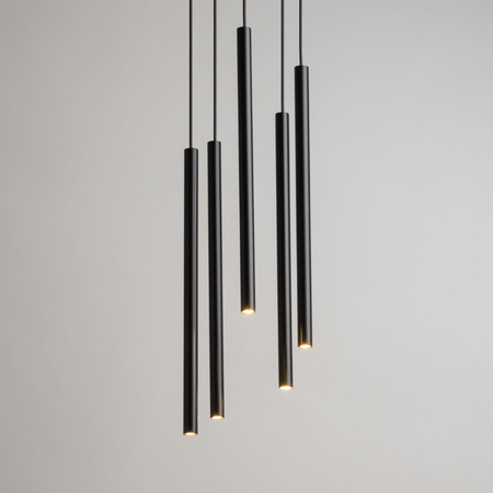 Lampa wisząca sople czarna Sigma Lighting SOPEL 5 koło 33625