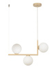 Lampa wisząca mleczne kulki złoto-beżowa Sigma Lighting ANDY 3 33610
