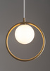 Lampa wisząca ring kula złoto-beżowa Sigma Lighting AQUA 1 33409